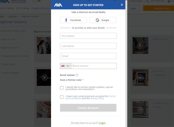 Avatrade registration