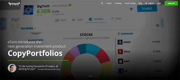 eToro’s CopyPortfolios