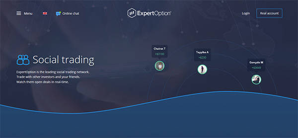 Expertoption social trading