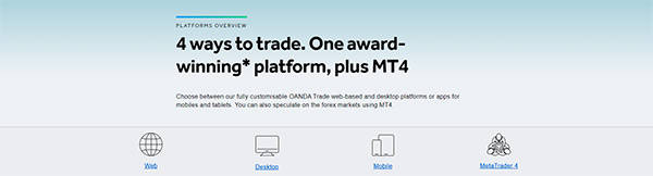 Trading Platforms at Oanda