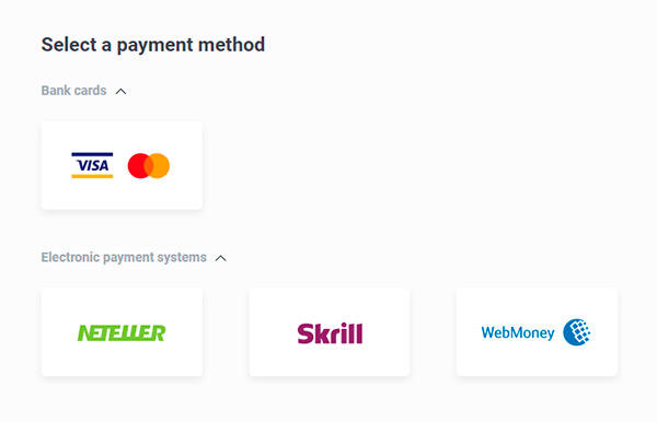 Olymp Trade deposit methods