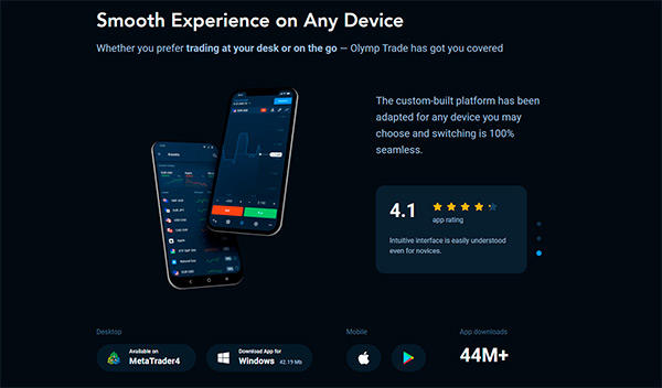 Olymp Trade Mobile Platform & Apps